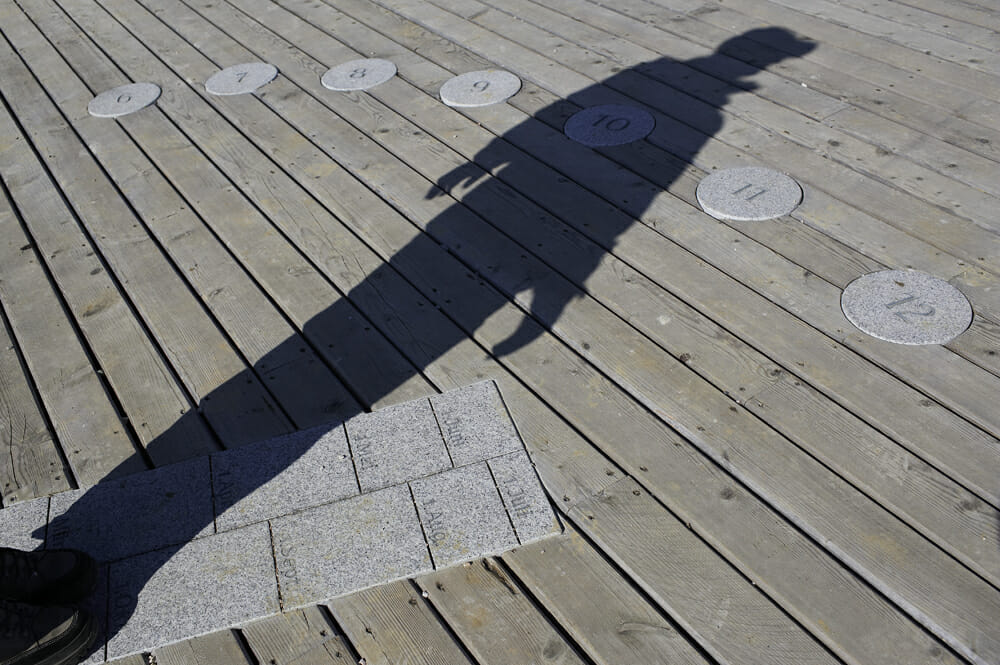 Ich bin eine Sonnenuhr