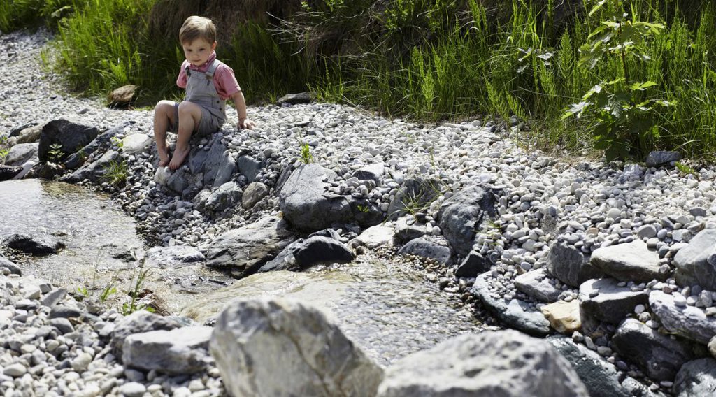 Flusslauf beobachten