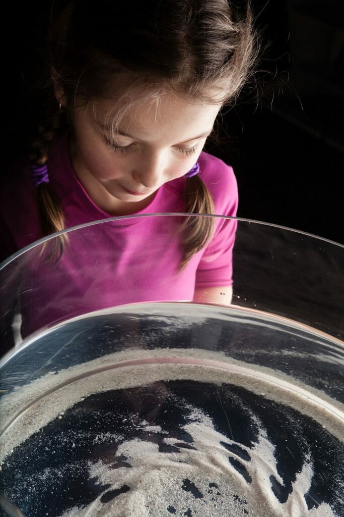 Sandrosetten im Drehzylinder