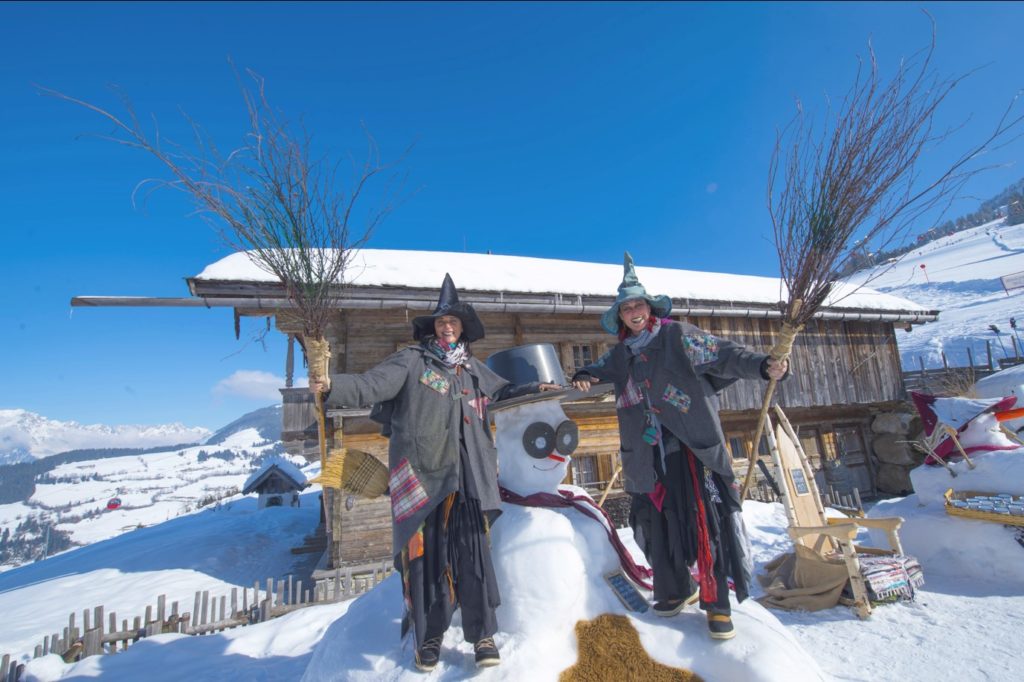 Die Hexen im Winter in der SkiWelt Söll
