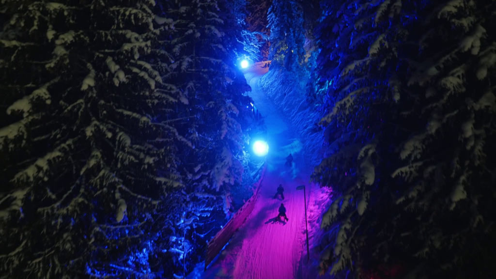 Nachtrodeln in der SkiWelt Söll