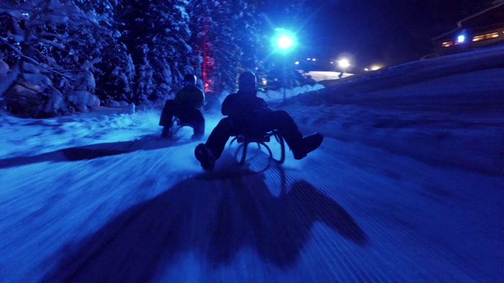 Nachtrodeln in der SkiWelt Söll