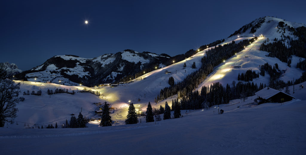Nachtskifahren in der SkiWelt Söll