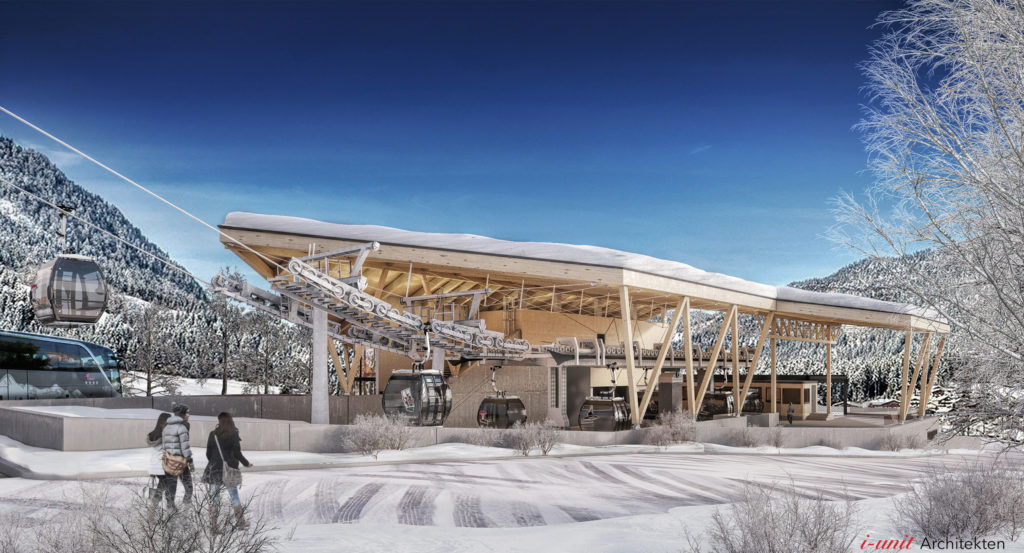 Talstation Hexenwasser Gondelbahn Winter